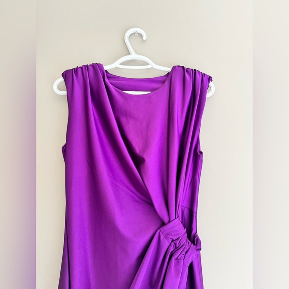 PURPLE MIDI DRESS - Picture 3 of 6